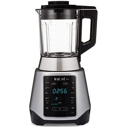  [아마존 핫딜] [아마존핫딜]Instant Pot Instant Ace Plus Cooking & Beverage Blender Includes Professional Quality Glass Pitcher with Concealed Heating Element, 8 Stainless Steel Blades, 54 oz, 1300W, Silver & Black