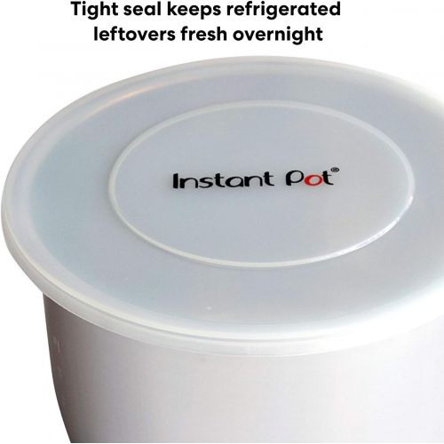  Instant Pot Sofort-Topf Silikonhuelle fuer Innentoepfe, fuer 5 Qt/L oder 6 Qt/L Modelle Silikon-Deckel 6 quart Transparentweiss