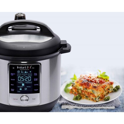  Instant Pot Max Pressure Cooker 9 in 1, Best for Canning with 15PSI and Sterilizer, 6 Qt