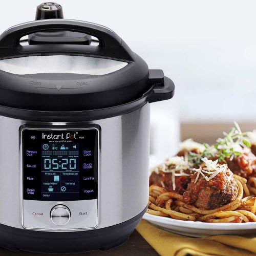  Instant Pot Max Pressure Cooker 9 in 1, Best for Canning with 15PSI and Sterilizer, 6 Qt