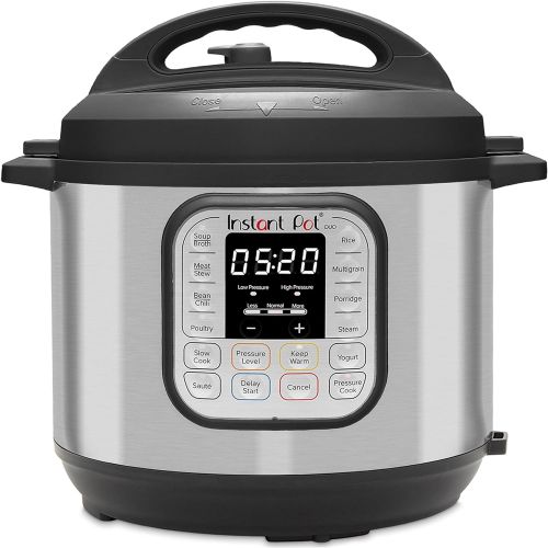  Instant Pot Duo 7-in-1 Electric Pressure Cooker, Slow Cooker, Rice Cooker, Steamer, Saute, Yogurt Maker, Warmer & Sterilizer, 6 Quart, Stainless Steel/Black