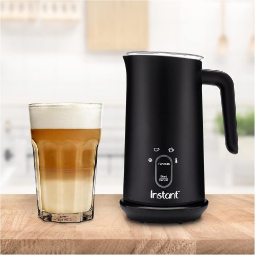  Instant Pot Instant Milk Frother, 4-in-1 Electric Milk Steamer, 10oz/295ml Automatic Hot and Cold Foam Maker and Milk Warmer for Latte, Cappuccinos, Macchiato, 500W