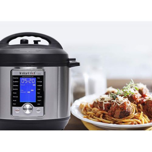  Instant Pot Ultra 60 Ultra 6 Qt 10-in-1 Multi- Use Programmable Pressure Cooker, Slow Cooker, Rice Cooker, Yogurt Maker, Cake Maker, Egg Cooker, Saute, and more, Stainless Steel/Bl