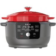 Instant Pot Instant Electric Precision Dutch Oven, 5-in-1: Braise, Slow Cook, Sear/Saute, Cooking Pan, Food Warmer, Enamel Coated, Cast Iron, 6-Quart, 1500W, Red