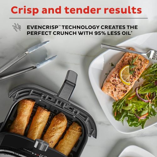  Instant Pot Instant Vortex Plus 6-in-1 6QT Large Air Fryer Oven Combo (Free App With 90 Recipes), Customizable Smart Cooking Programs, Nonstick and Dishwasher-Safe Basket, Stainless Steel