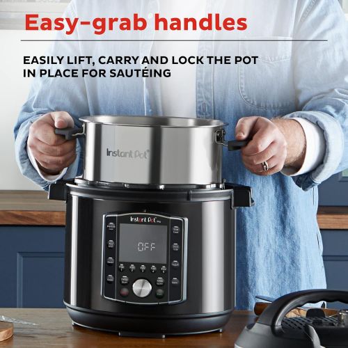  Instant Pot Pro 10-in-1 Pressure Cooker, Slow Cooker, Rice/Grain Cooker, Steamer, Saute, Sous Vide, Yogurt Maker, Sterilizer, and Warmer, 6 Quart