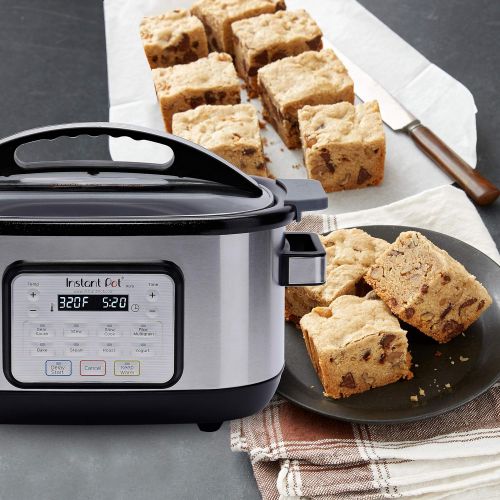  Instant Pot Aura 10-in-1 Multicooker Slow Cooker, 10 One-Touch Programs, 6 Qt, Silver (AURA 6Qt)