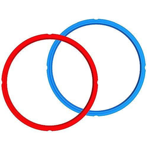  Genuine Instant Pot Sealing Ring 2-Pack - 6 Quart Red/Blue: Kitchen & Dining