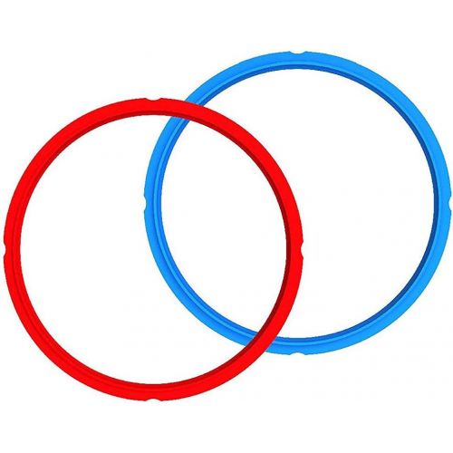  Genuine Instant Pot Sealing Ring 2-Pack - 6 Quart Red/Blue: Kitchen & Dining