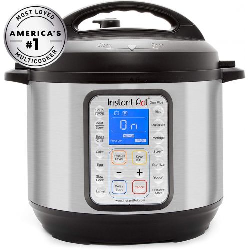  Instant Pot Duo Plus 9-in-1 Electric Pressure Cooker, Sterilizer, Slow Cooker, 6 Quart, 15 One-Touch Programs & Genuine Instant Pot Silicone Lid 5 and 6 Quart