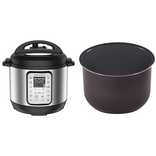  Instant Pot Duo Plus 9-in-1 Electric Pressure Cooker, Sterilizer, Slow Cooker, Rice Cooker, 6 Quart, 15 One-Touch Programs & Ceramic Non-Stick Interior Coated Inner Cooking Pot - 6