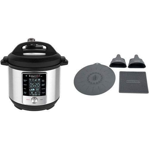  Instant Pot Max Pressure Cooker 9 in 1, Best for Canning with 15PSI and Sterilizer, 6 Qt & Silicone Starter Set