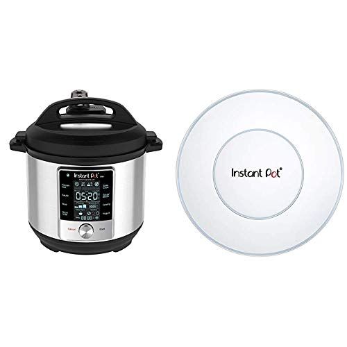  Instant Pot Max Pressure Cooker 9 in 1, Best for Canning with 15PSI and Sterilizer, 6 Qt & Genuine Instant Pot Silicone Lid 5 and 6 Quart