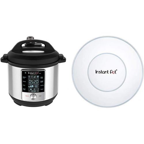  Instant Pot Max Pressure Cooker 9 in 1, Best for Canning with 15PSI and Sterilizer, 6 Qt & Genuine Instant Pot Silicone Lid 5 and 6 Quart
