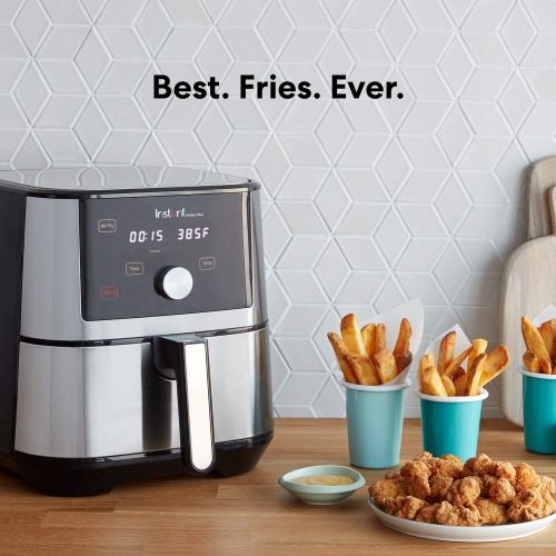  Instant Pot Instant Vortex Plus Air Fryer 6 in 1, Best Fries Ever, Dehydrator, 6 Qt, 1500W & Ultra 10-in-1 Electric Pressure Cooker, Sterilizer, Slow Cooker, 6 Quart, 16 One-Touch Programs