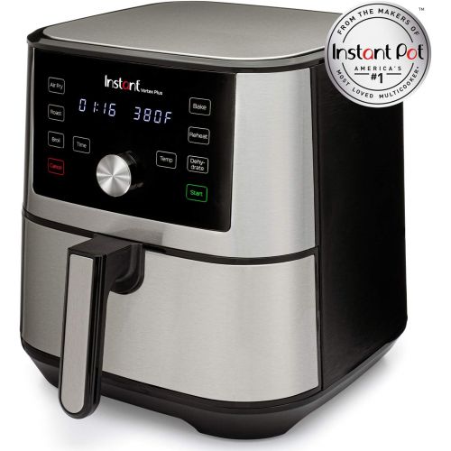  Instant Pot Instant Vortex Plus Air Fryer 6 in 1, Best Fries Ever, Dehydrator, 6 Qt, 1500W & Ultra 10-in-1 Electric Pressure Cooker, Sterilizer, Slow Cooker, 6 Quart, 16 One-Touch Programs