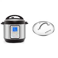 Instant Pot Duo Plus 9-in-1 Electric Pressure Cooker, Sterilizer, Slow Cooker, Rice Cooker, Steamer, Saute, 8 Quart, 15 One-Touch Programs & ant Pot Tempered Glass lid, Clear 10 In