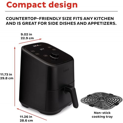  Instant Pot Instant Vortex 2QT 4-in-1 Air Fryer Oven Combo, (Free App With 90 Recipes), Customizable Smart Cooking Programs, Roast, Toast, Crisp, Reheat, Nonstick and Dishwasher-Safe Basket, B