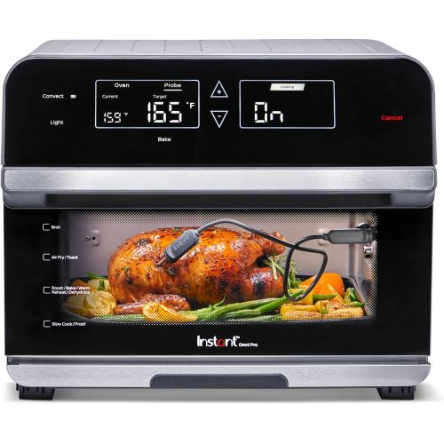  Instant Pot Omni Pro 18L Air Fryer Convection Toaster Oven 14-in-1 Combo, Rotisserie Oven, Electric Cooker, Proofer, Dehydrator, Broiler, Roaster, Warmer plus Split Cooking & Tempe