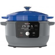 Instant Pot Instant Electric Precision Dutch Oven, 5-in-1: Braise, Slow Cook, Sear/Saute, Cooking Pan, Food Warmer, Enamel Coated, Cast Iron, 6-Quart, 1500W, French Blue
