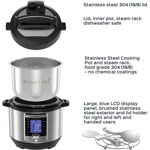  [아마존베스트]Instant Pot Ultra 3 Qt 10-in-1 Multi- Use Programmable Pressure Cooker, Slow Cooker, Rice Cooker, Yogurt Maker, Egg Cooker, Saute, Steamer, Warmer, and Sterilizer, Silver