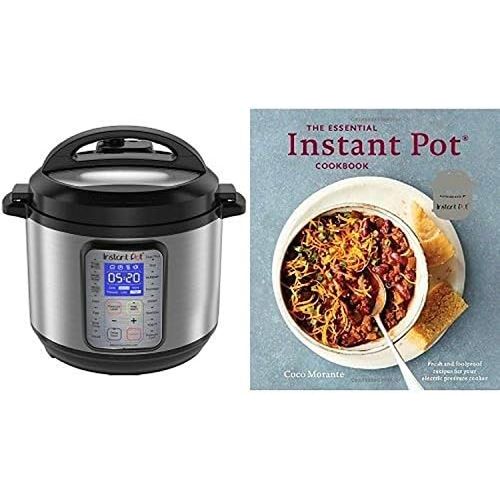  Instant Pot DUO Plus 6 Qt 9-in-1 Multi-Use Programmable Pressure Cooker with The Essential Instant Pot Cookbook