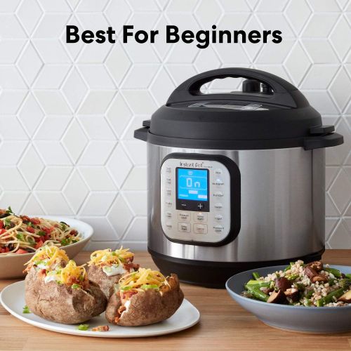  InstaPot NEWEST Instant Pot DUO650 6 Qt 7-in-1 Multi-Use Programmable Pressure Cooker, Slow Cooker, Rice Cooker, Steamer, Saute, Yogurt Maker and Warmer (Packaging May Vary)