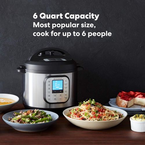  InstaPot NEWEST Instant Pot DUO650 6 Qt 7-in-1 Multi-Use Programmable Pressure Cooker, Slow Cooker, Rice Cooker, Steamer, Saute, Yogurt Maker and Warmer (Packaging May Vary)