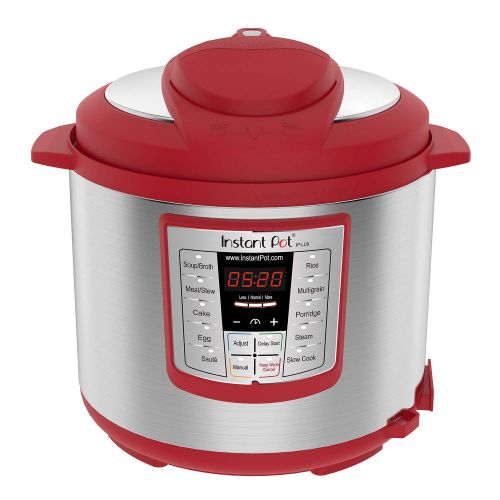  Instant Pot Lux 6 Qt Red 6-in-1 Muti-Use Programmable Pressure Cooker, Slow Cooker, Rice Cooker, Saute, Steamer, and Warmer (Certified Refurbished)