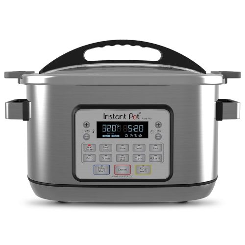  Instant Pot 8 Qt Aura Pro Multi-Use Programmable Multicooker with Sous Vide, Silver (Certified Refurbished)