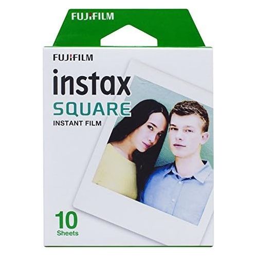  [아마존베스트]Instax 10-Pack Film for Fujifilm Hybrid Instant Camera Cheki Bundle Set, Fuji instax INS Square SQ 10, 10 Exposures x 10 (Total 100 Shoots)