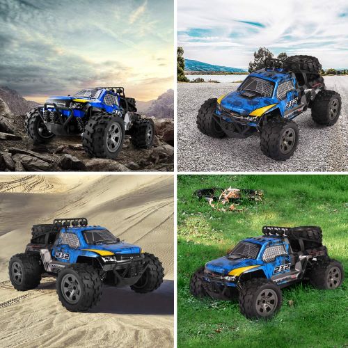  Instecho RC Car, 1:18 All Terrain Remote Control High-Speed Offroad 2.4Ghz 2WD Remote Control Monster Truck, Best Gift for Kids and Adults