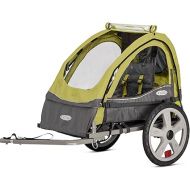 Instep Sync and Take 2 Bike Trailer for Kids, Single and Double Seat Options, 5-Point Harness, Folding Frame, Quick Release Wheels, Easy Storage, With Bug Screen & Weather Shield, Bike Attachment