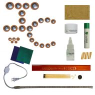 Instrument Clinic Kangaroo Leather Alto Saxophone Pad Installation Kit, with Metal Resonators, Leak Light, Please email your model