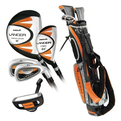  Intech Lancer Junior Golf Club Set (LH Orange Ages 8-12) by Intech