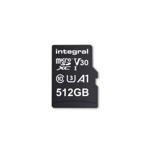  Integral 512GB microSDXC CL10 UHS-I U1 Smartphone and Tablet Memory Card