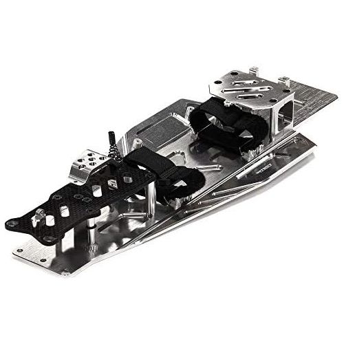  Integy RC Model Hop-ups T8655SILVER Performance Conversion Chassis Kit for 110 Traxxas Rustler & Bandit VXL