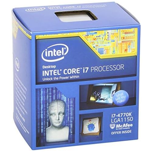  Intel Core i7-4770K Quad-Core Desktop Processor (3.5 GHz, 8 MB Cache, Intel HD graphics, BX80646I74770K)