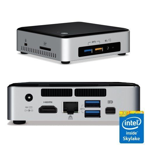  Intel NUC HTPC/Desktop, 6th Generation Intel Dual-Core i3 2.3GHz, 16GB DDR4, 256GB SSD m.2 SATA, WiFi, Bluetooth, 4K Capable, Dual Monitor Capable, Windows 10 Professional 64Bit