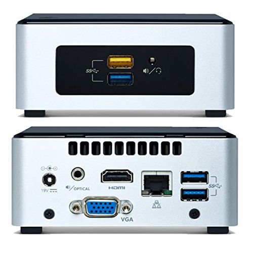  Intel NUC DesktopHTPC, Intel Dual-Core Upto 2.16Ghz, 8Gb DDR3, 120GB SSD, WIFI + Bluetooth, 4k Support, Dual monitor Capable, Windows 7 Professional 64bit