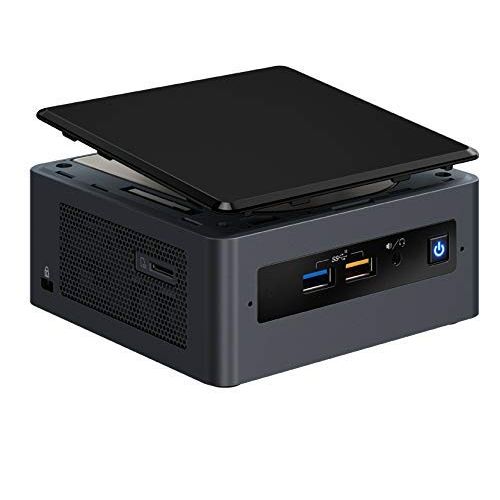  2019 Intel Bean Canyon NUC Mini Business Desktop Computer, 8th Gen Intel Quad-Core i7-8559U Up to 4.5GHz, 8GB DDR4, 500GB HDD + 128GB SSD, Bluetooth 5.0, USB 3.1, HDMI 2.0a, Window