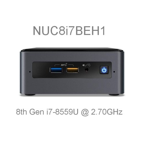  Intel Bean Canyon NUC Mini PC Kit, USB 3.1, HDMI 2.0a, AC WiFi, Bluetooth 5.0, Choose CPU 8th Gen i5-8259u, i7-8559U 8GB 12GB 16GB 32GB DDR4 1TB HDD, 128GB 256GB 512GB 1TB SSD, N