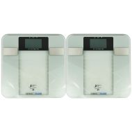 Set of 2 Intelli Scales - 6 Function Body Composition Monitor! Measures Weight, Body Fat, Muscle...