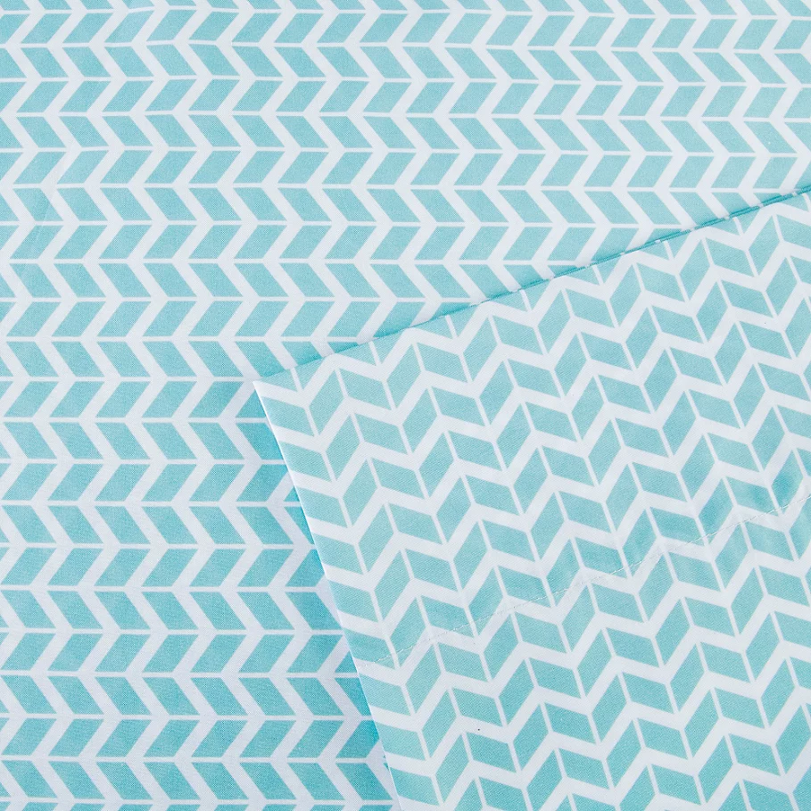  Intelligent Design Chevron Microfiber Sheet Set