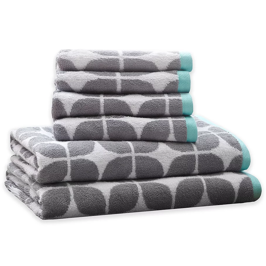 Intelligent Design Lita 6-Piece Cotton Jacquard Towel Set