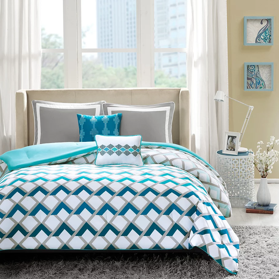 Intelligent Design Finn Comforter Set in Blue