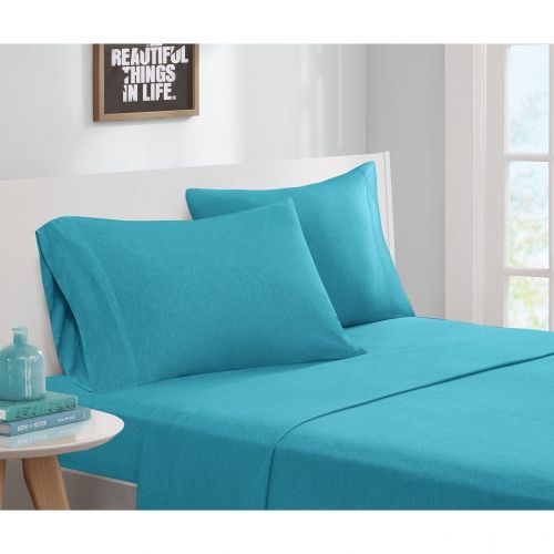  Intelligent Design Cotton Blend Jersey Knit Sheet Set, Twin XL, Teal