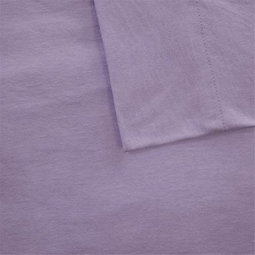  Intelligent Design ID20-703 Cotton Blend Jersey Knit Sheet Set Twin Purple