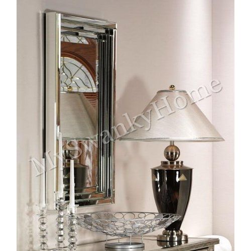  Intelligent Design Contemporary Frameless Venetian Wall Mirror | Layered Glass Frame Vanity