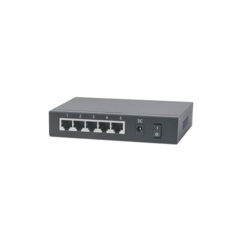  Intellinet 561082 PoE-Powered 5-Port Gigabit Switch with PoE Passthrough